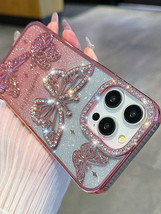 Animal K Style Electroplated Phone Case 3D Butterfly Design for iPhone 1... - $206.73 MXN