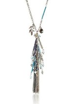 Leslie Danzis 32.5&quot; Long Gold Austrian Crystal Beaded Tassel Chain Necklace NWT - £14.71 GBP