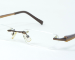OGI MOD. 704 COL. 735 BROWN EYEGLASSES GLASSES RIMLESS 50-18-140mm Germany - $50.49