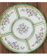 Vintage 10&quot; Round ~ Handpainted ~  Made In Japan ~ Floral Design ~ Servi... - $49.11 CAD