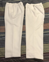 2 Pair Vintage Alfred Dunner Wm. Sz. 6P Pants Elastic Waisted Trousers W... - £26.98 GBP