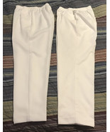 2 Pair Vintage Alfred Dunner Wm. Sz. 6P Pants Elastic Waisted Trousers W... - £26.87 GBP