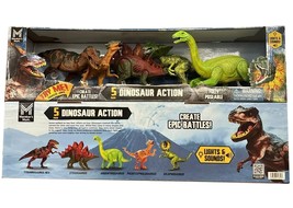 5 Packs Dinosaur Action  2024 Fully Posible  With Light &amp; Sound Model 1 - $39.90