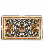36x21&quot; Vintage Pietra Dura marble gem stone inlay table top - $32,446.80 MXN