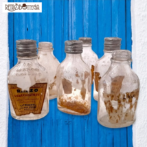 Set 6 antiche bottiglie in vetro ROCKET smacchiatore profumato x tessuti... - $981.13 MXN