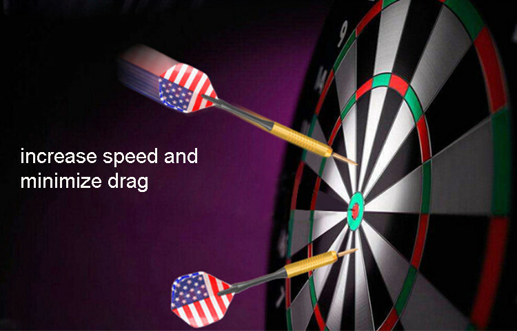 Set of 6 High Quality Steel Needle Tip Darts with American Flag Dart Flights Item image 6