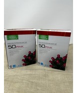 Holiday Living Solutions Indoor/Outdoor 50 Pink LED Light Set, Green wir... - €19,09 EUR