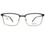 Robert Mitchel Eyeglasses Frames RM 9000 BK Black Silver Square 52-17-140 - £54.50 GBP