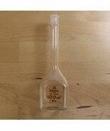 Vintage Kimble Kimax Class A 100mL Glass Volumetric Flask Glass - $187.20 MXN