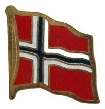 Norway Flag Hat Tac or Lapel Pin - $6.84