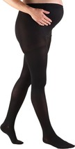 TRUFORM Maternity Pantyhose with &quot;Tummy&quot; Panel 20-30mmHg (Black) Tall - $33.95