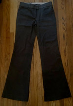 THEORY Womens Dark Brown Cotton Blend Bootcut Trouser Pant Slacks Sz 0, 28/31.5” - £15.06 GBP