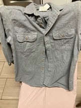 Field &amp; Stream Gray Flannel Shirt Size M - £19.57 GBP