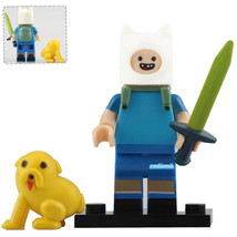 Finn the Human Adventure Time Custom Printed Lego Compatible Minifigure Bricks - £3.17 GBP