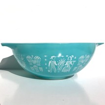 Pyrex Amish Butterprint Turquoise Cinderella Nesting Mixing Bowl #444  4 Quart - £23.72 GBP
