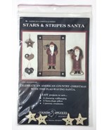 Country Appliques Pattern # CA-61 &quot;Stars &amp; Stripes Santa&quot; Christmas 1991... - $6.00