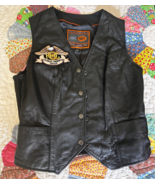 First Classics Authentic Leather Gear Motorcycle Vest M Harley owners gr... - $75.22 CAD