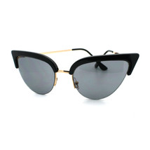 Womens High Fashion Sunglasses Bolded Top Super Cateye Shades - £13.94 GBP