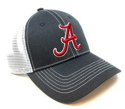 Grey Ghost University Of Alabama Crimson Tide Logo Mesh Trucker Snapback Hat Cap - £18.94 GBP