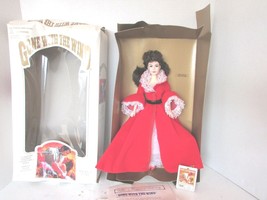 WORLD DOLL 71152 GWTW DOLL SCARLETT RED LOUNGING ROBE 12&quot; COA BOXED TAG - $370.25 MXN