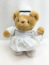 Vintage Uniform Nurse Bear 1985 Jerry Elsner Pets Brown Stuffed Animal Teddy  - £14.86 GBP