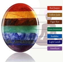 Chakra Worry Stone For Relaxation and Meditation - £8.49 GBP