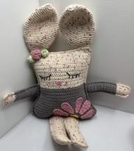 Adorable Crocheted Rabbit Bunny 20 Inches Easter Plush - $14.01