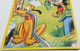 N) Vintage Jaymar Jumbo Walt Disney Mickey Mouse Pluto Frame Poster Tray Puzzle  - £15.45 GBP