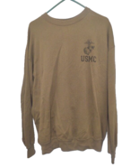 USMC US Marine Corps Sweatshirt Size L Green JerZees Made In USA Militar... - £22.33 GBP