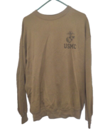 USMC US Marine Corps Sweatshirt Size L Green JerZees Made In USA Militar... - $533.56 MXN