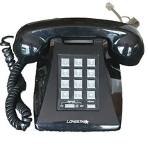 LONESTAR ~ Vintage ~ 1980&#39;s ~ Model #922 ~ Push Button ~ Black Desktop Phone ~ - £44.14 GBP