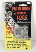 Patio Door And Window Lock Sliding Glass Double Hung Out Swing NOS USA - £8.69 GBP