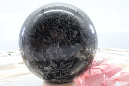 Large diorite gemstone sphere for decoration and gift in high quality.Single - £76.58 GBP