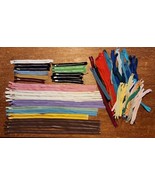 Lot of 62 Talon C&amp;C Conmatic Metal &amp; Nylon Zippers 8-25&quot; Reclaimed True ... - $193.95