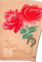 Antique Postcard My Valentine Think of Me 1909  Embossed - £2.98 GBP