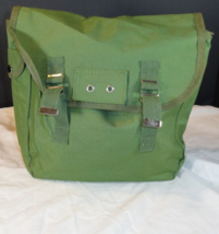 Military Musette Green Canvas Bag Pouch Backpack 12X11 - £21.13 GBP