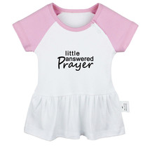 Little Answered Prayer Funny Dresses Newborn Baby Princess Infant Ruffle... - £9.21 GBP