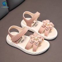 Girls Sandals Flowers Sweet Non-slip Soft Children&#39;s Beach Shoes Kids Summer Flo - £18.65 GBP