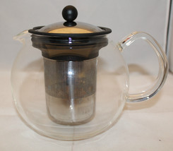 Bodum Assam Glass Teapot Tea Press Stainless Steel Strainer Lid 4 Cups 1.0 Liter - £54.91 GBP