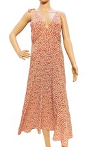 Doen Women&#39;s Floral Cherry Printed Halterneck Red Flared Midi Dress S - £183.63 GBP