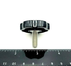 M8 x 20mm Thumb Screw Bolts Black Round Clamping Knob Stainless 8mm 4 Pack - £10.56 GBP