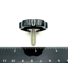 M8 x 20mm Thumb Screw Bolts Black Round Clamping Knob Stainless 8mm 4 Pack - £10.59 GBP