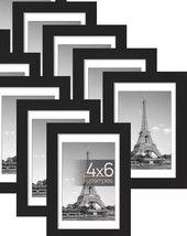 4X6 Picture Frame, 7 Pack Photo Picture Frames Black Photo Frames - $22.65