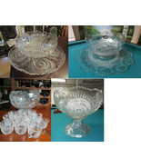 Punch Bowl L.E. Smith Cups Us Manhattan Original Pick One  - $232.51 CAD