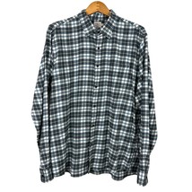 Faherty Shirt Men XL Gray Plaid The Movement Featherweight Flannel Button Up - £31.88 GBP
