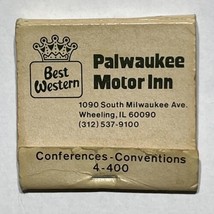 Palwaukee Motor Inn Hotel Resort Wheeling Illinois Match Book Cover Matc... - £3.87 GBP