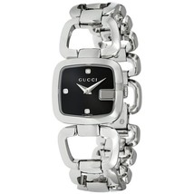 Gucci YA125509 Black Dial Stainless Steel Strap Ladies Watch - £489.99 GBP