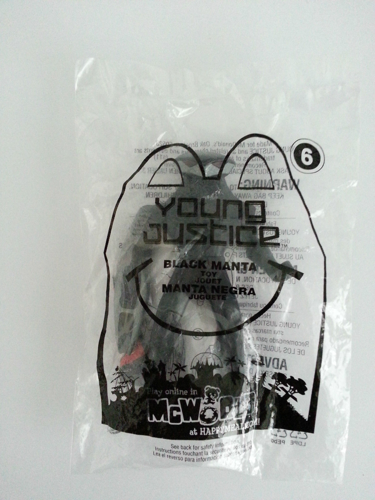 Primary image for McDonalds 2011 Young Justice #6 Black Manta DC Comics Childs Happy Meal Toy