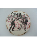 Pinback Button Solid Rock 1960s Vintage White Black Red 3 Pc Band - £10.29 GBP