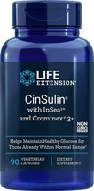 Life Extension CinSulin w/ InSea2 and Crominex 3+, 90 vegetarian caps by... - £23.51 GBP